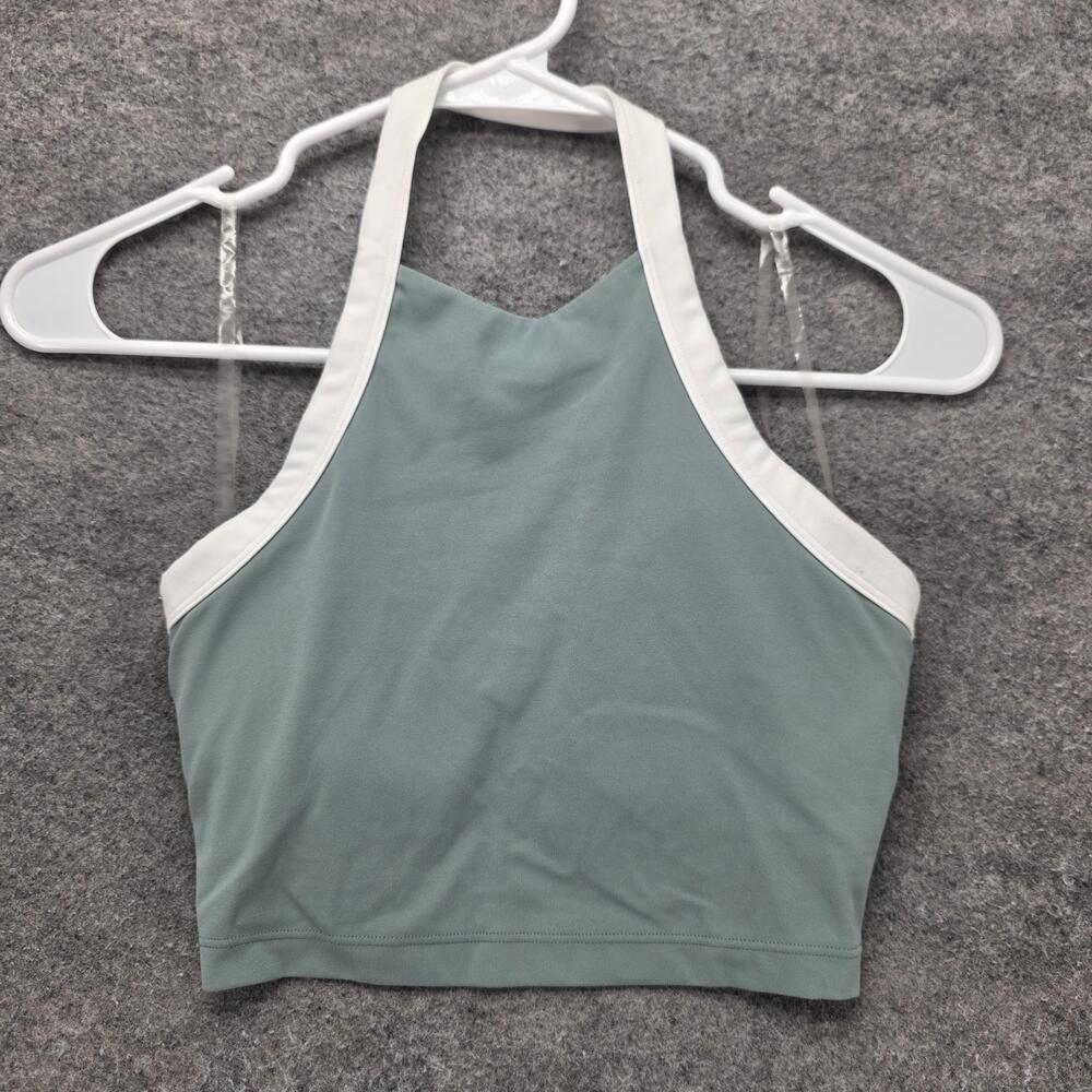 Lululemon Sports Bra Womens XXS Green Racerback Lightly Lined Medium Support